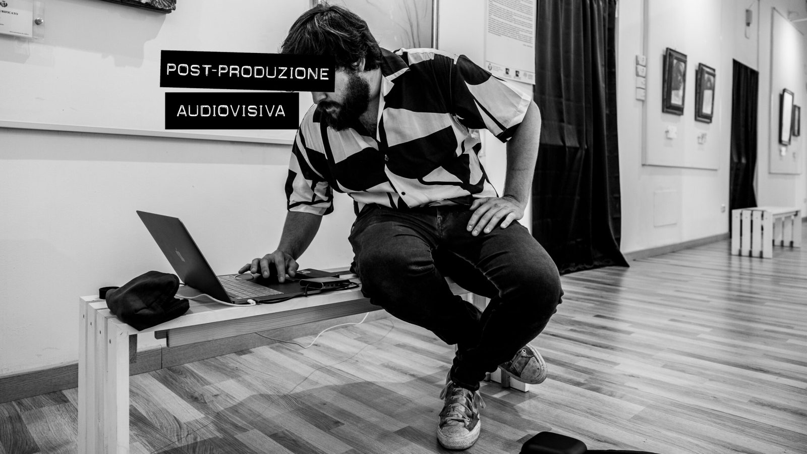 Preparazione delle videoart "Narrazioni Misteriche" presso Reggio Calabria